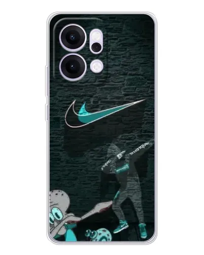 Чехол для OPPO Reno14 Pro с картинкой «Спортивный арт Nike»