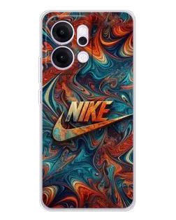 Чехол для OPPO Reno14 Pro с картинкой «Nike в абстракции»