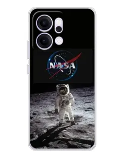 Чехол для OPPO Reno14 Pro с картинкой «Астронавт на Луне»