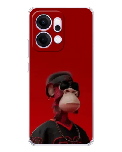Чохол для OPPO Reno14 Pro з картинкою «Bored Ape в червоному»