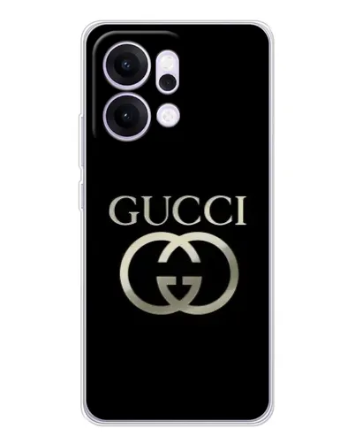 Чехол для OPPO Reno14 Pro с картинкой «Gucci — золото на черном» Чехол для OPPO Reno14 Pro с картинкой «Gucci — золото на черном»