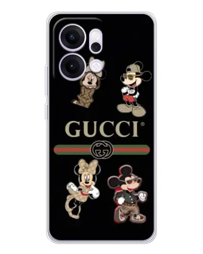 Чехол для OPPO Reno14 Pro с картинкой «Gucci — герои Disney и монограмма» Чехол для OPPO Reno14 Pro с картинкой «Gucci — герои Disney и монограмма»