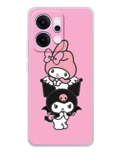 Чохол для OPPO Reno14 Pro з картинкою «My Melody та Kuromi»