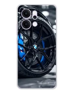 Чехол для OPPO Reno14 Pro с картинкой «Колесо BMW вблизи»
