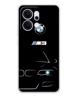 Чехол для OPPO Reno14 Pro с картинкой «Минималистичный принт BMW M3»