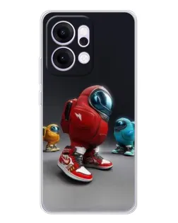Чохол для OPPO Reno14 Pro з картинкою «Among Us — 3D стиль»