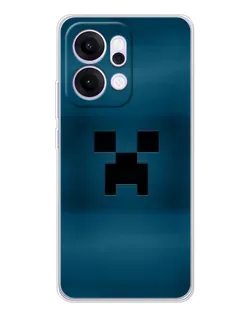 Чехол для OPPO Reno14 Pro с картинкой «Крипер текстура»