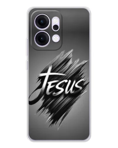 Чехол для OPPO Reno14 Pro с картинкой «Надпись Jesus Graffiti»