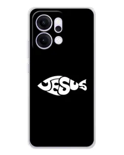 Чехол для OPPO Reno14 Pro с картинкой «Рыба Jesus»