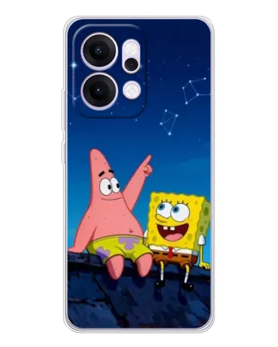 Чохол для OPPO Reno14 Pro з картинкою «Губка Боб та Патрік вночі» Чохол для OPPO Reno14 Pro з картинкою «Губка Боб та Патрік вночі»