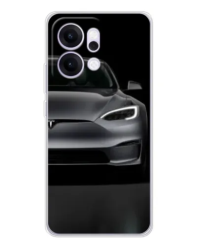 Чехол для OPPO Reno14 Pro с картинкой «Tesla Model S Look»