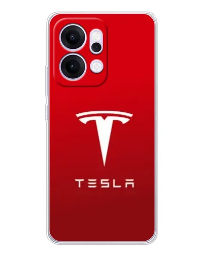 Чехол для OPPO Reno14 Pro с картинкой «Tesla Red Classic»