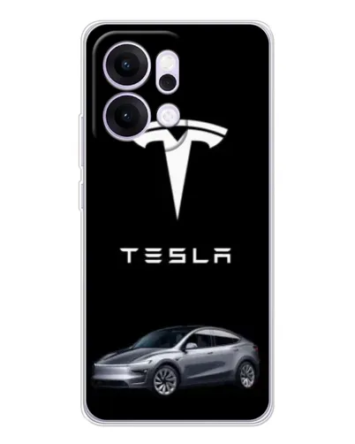 Чехол для OPPO Reno14 Pro с картинкой «Tesla Model Y»
