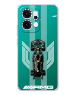 Чехол для OPPO Reno14 Pro с картинкой «Mercedes AMG Petronas»