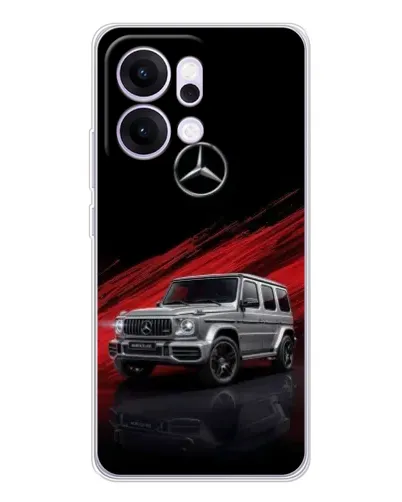 Чехол для OPPO Reno14 Pro с картинкой «Mercedes G-Class красный»