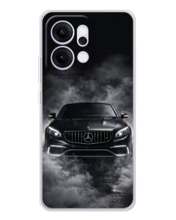 Чехол для OPPO Reno14 Pro с картинкой «Mercedes в дыму»