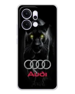 Чехол для OPPO Reno14 Pro с картинкой «Пантера и Audi»