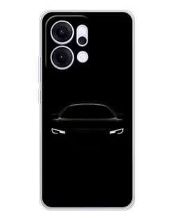 Чехол для OPPO Reno14 Pro с картинкой «Взгляд Audi в темноте»