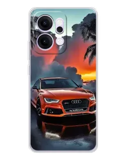 Чехол для OPPO Reno14 Pro с картинкой «Audi — закат»