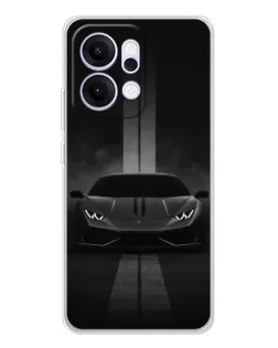 Чохол для OPPO Reno14 Pro з картинкою «Lamborghini симетрія доріг»
