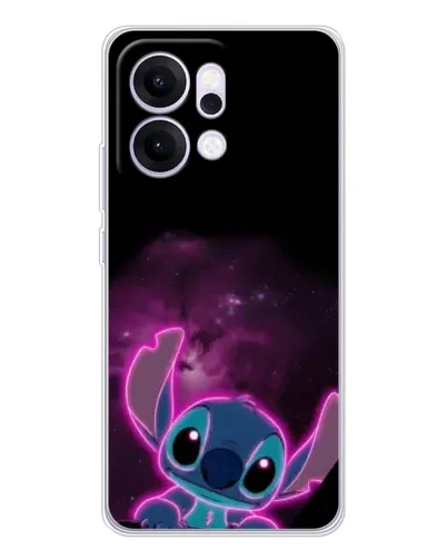 Чехол для OPPO Reno14 Pro с картинкой «Неоновый Stitch»