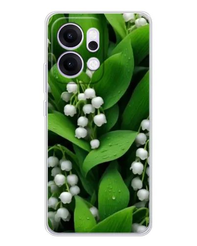 Чохол для OPPO Reno14 Pro з картинкою «Конвалії в зелені» Чохол для OPPO Reno14 Pro з картинкою «Конвалії в зелені»