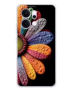 Чохол для OPPO Reno14 Pro з картинкою «Райдужна квітка»