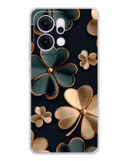Чохол для OPPO Reno14 Pro з картинкою «Конюшина в золоті»
