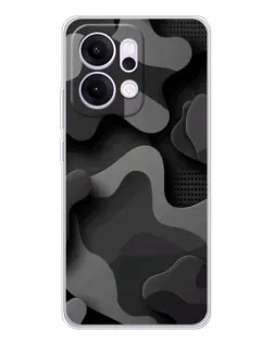 Чохол для OPPO Reno14 Pro з картинкою «Темний абстрактний камуфляж»