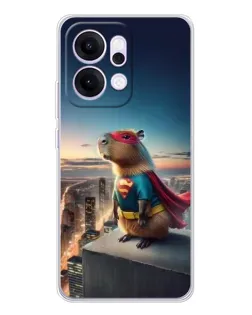 Чехол для OPPO Reno14 Pro с картинкой «Капи-мен супергерой»