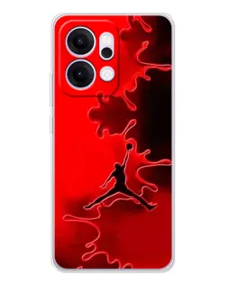 Чехол для OPPO Reno14 с картинкой «Jordan Red Smoke»