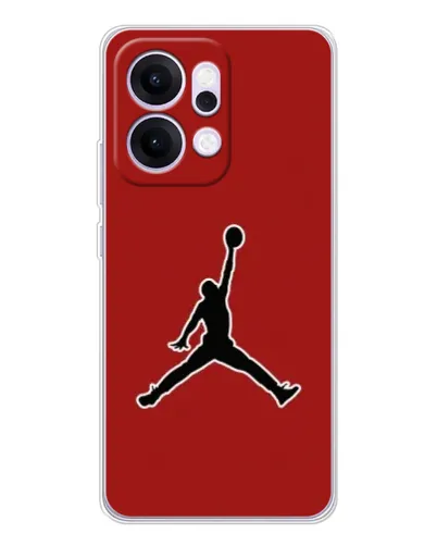 Чехол для OPPO Reno14 с картинкой «Jordan Red Back»