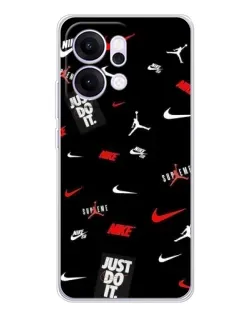 Чехол для OPPO Reno14 с картинкой «Nike Mix Pattern»