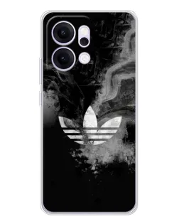 Чехол для OPPO Reno14 с картинкой «Абстрактный дым Adidas»