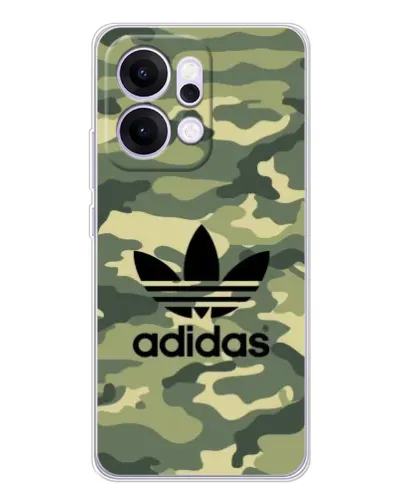 Чехол для OPPO Reno14 с картинкой «Милитари стиль Adidas»