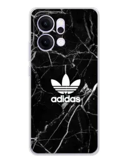 Чехол для OPPO Reno14 с картинкой «Белый мрамор Adidas»