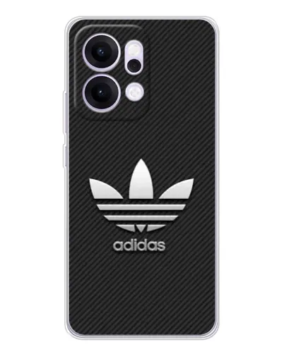Чехол для OPPO Reno14 с картинкой «Adidas Карбоновая текстура»