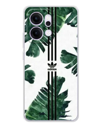 Чехол для OPPO Reno14 с картинкой «Пальмовые листья адидас»