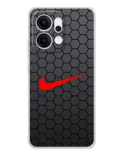 Чехол для OPPO Reno14 с картинкой «Nike — карбоновая сетка» Чехол для OPPO Reno14 с картинкой «Nike — карбоновая сетка»