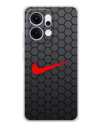 Чехол для OPPO Reno14 с картинкой «Nike — карбоновая сетка»