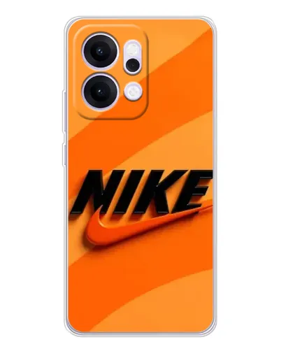 Чехол для OPPO Reno14 с картинкой «Оранжевый драйв Nike»