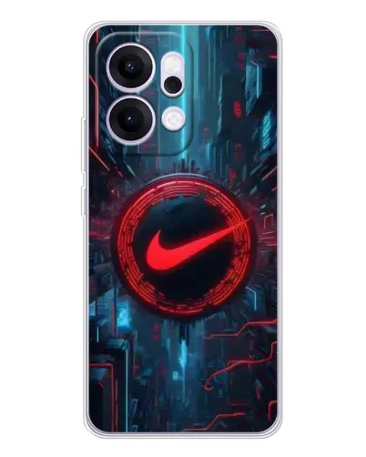 Чехол для OPPO Reno14 с картинкой «Техногенный стиль Nike»