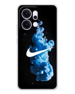 Чехол для OPPO Reno14 с картинкой «Nike и синий дым»