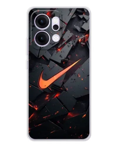 Чехол для OPPO Reno14 с картинкой «Nike — эффект разломов»