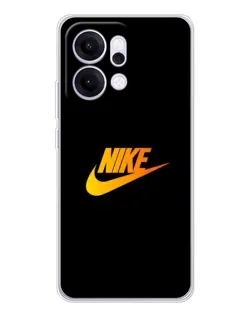 Чехол для OPPO Reno14 с картинкой «Золотой логотип Nike»