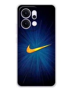 Чехол для OPPO Reno14 с картинкой «Синий пульс Nike» Чехол для OPPO Reno14 с картинкой «Синий пульс Nike»
