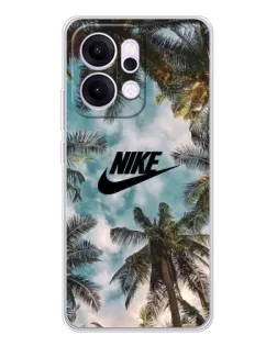 Чехол для OPPO Reno14 с картинкой «Тропический принт Nike» Чехол для OPPO Reno14 с картинкой «Тропический принт Nike»