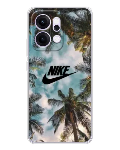 Чехол для OPPO Reno14 с картинкой «Тропический принт Nike» Чехол для OPPO Reno14 с картинкой «Тропический принт Nike»