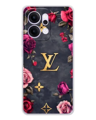 Чехол для OPPO Reno14 с картинкой «Цветочный Louis Vuitton»