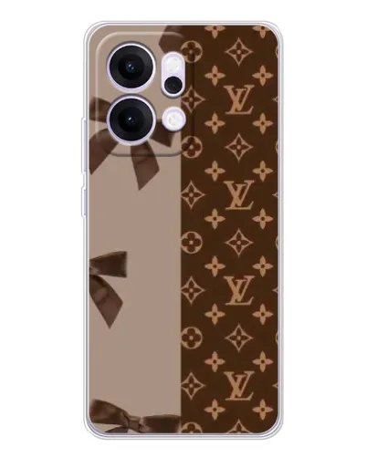 Чехол для OPPO Reno14 с картинкой «Louis Vuitton — банты»
